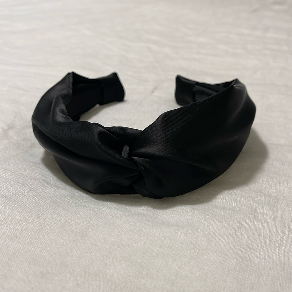 Black Satin Headband